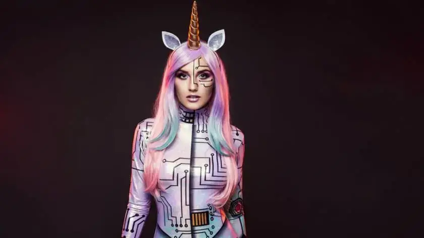 InfoStarBase Cyborg Unicorn Costume