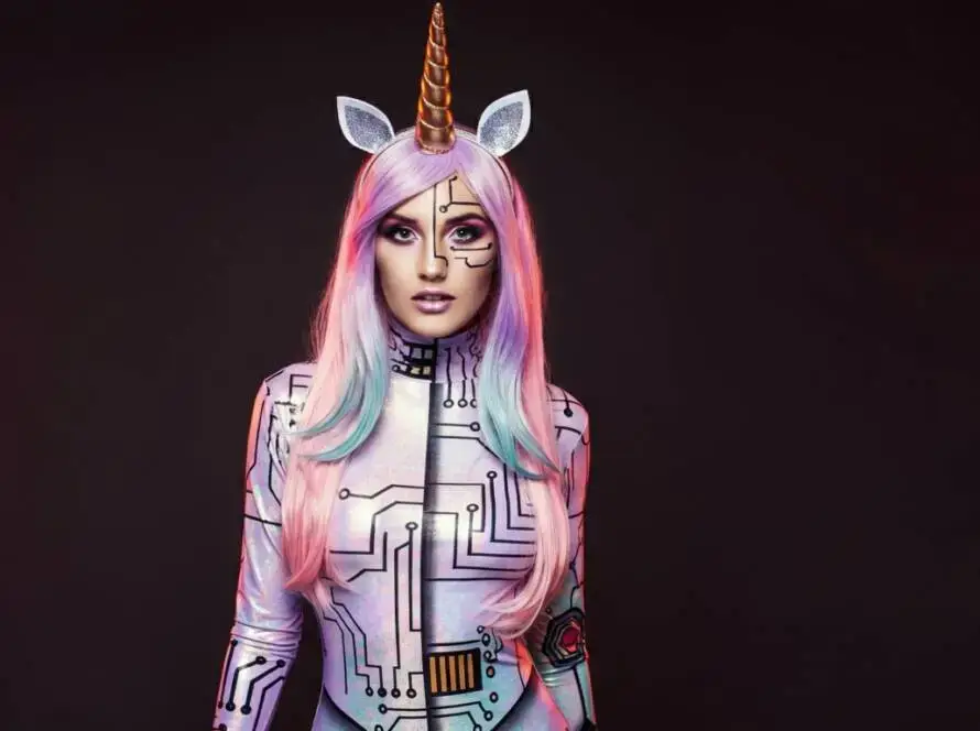 InfoStarBase Cyborg Unicorn Costume