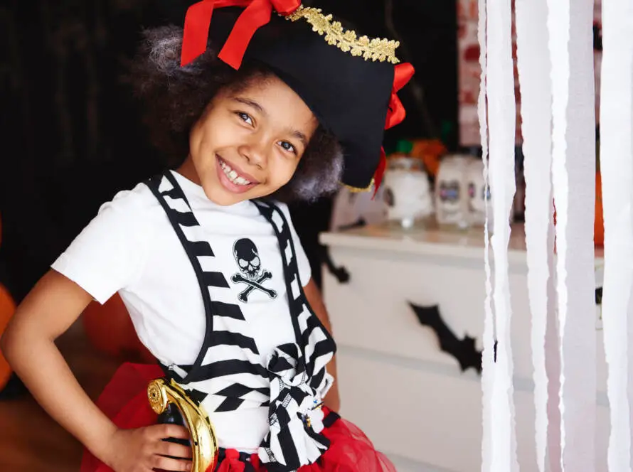 She dressed up as a pirate