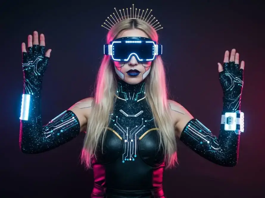 "InfoStarBase AI Assistant" is a futuristic AI-inspired costume! It conveys a sense of advanced technology and intelligence.