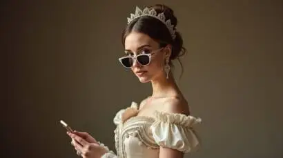 InfoStarBase Halloween Costume Marie Antoinette as a Modern Influencer Costume