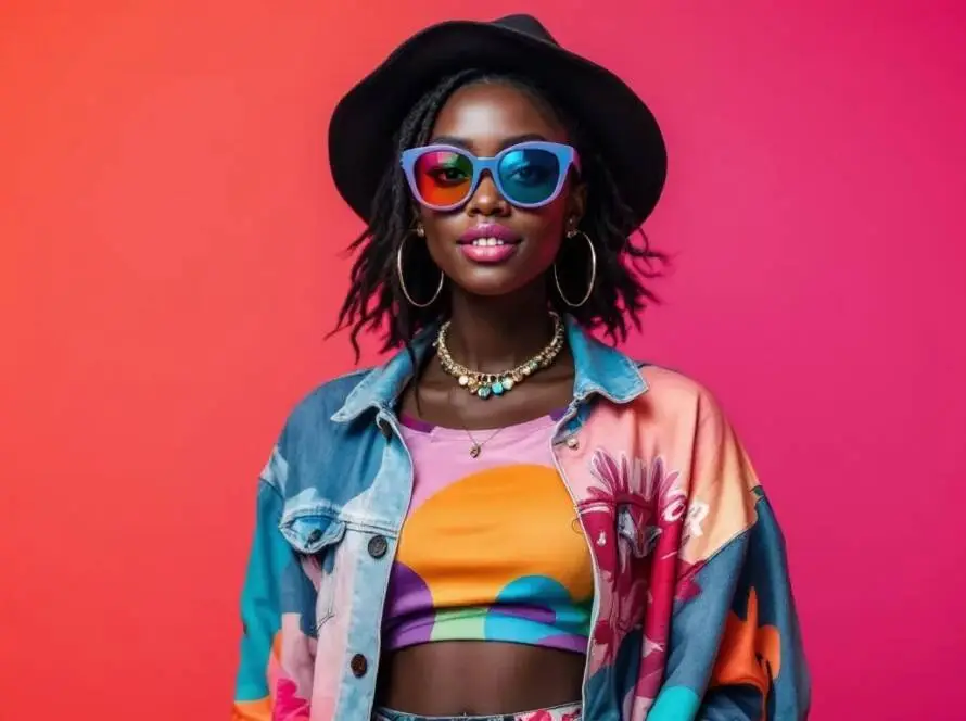 Vibing Vickie is associated with a fun, vibrant, and carefree aesthetic. Think colorful, playful, and a bit retro.