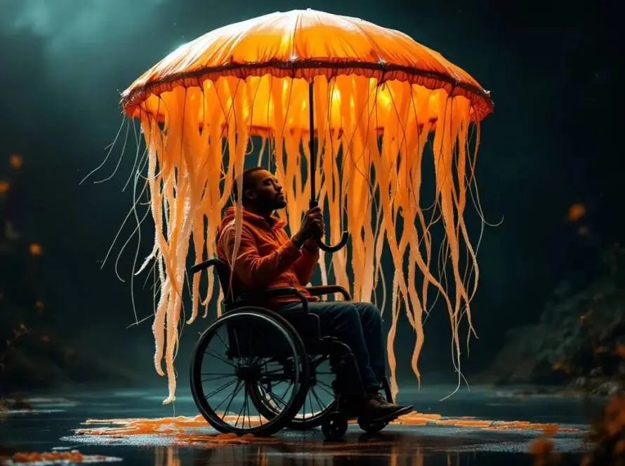 Embrace your inner jellyfish with our Jellyfish Jerry DIY costume by InfoStarBase! Perfect for parties and themed events!