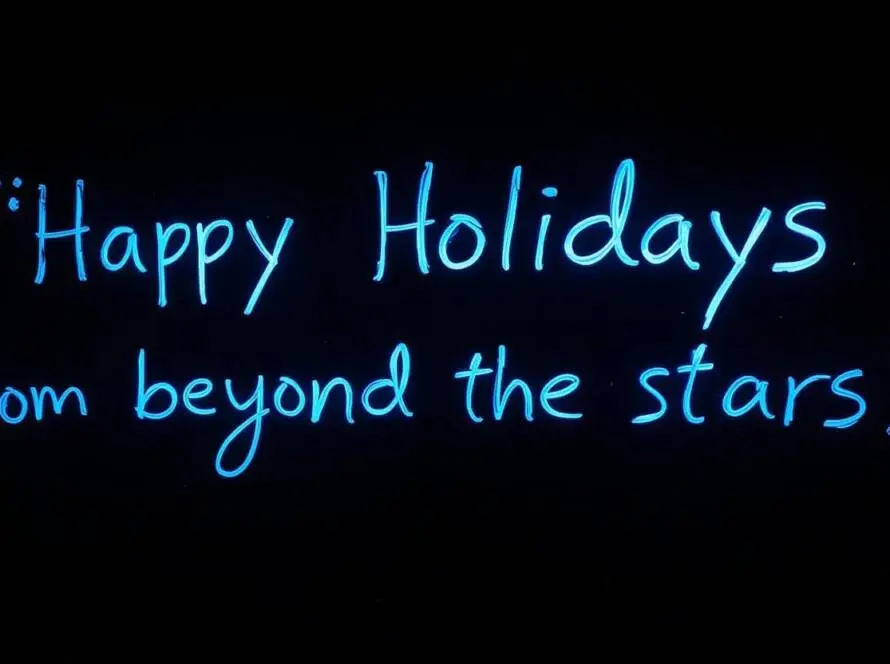 Happy holidays, from the stars and beyond